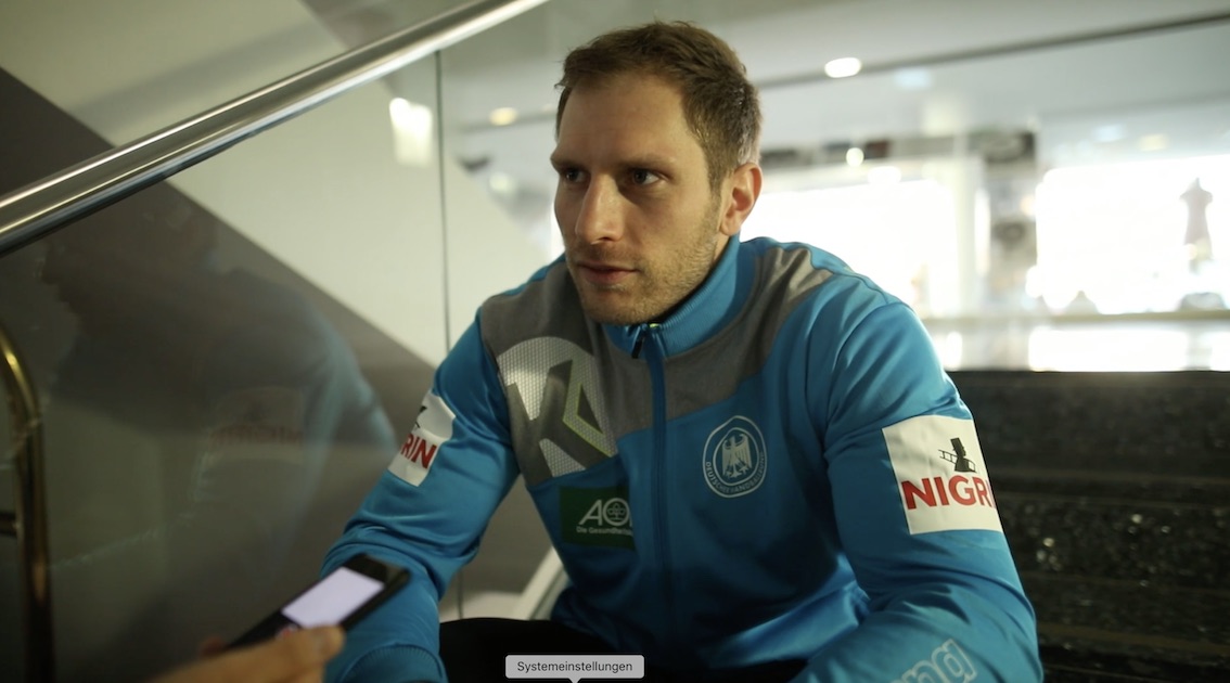 Steffen Weinhold vor dem Endspiel gegen Spanien Sportvideo Teamon